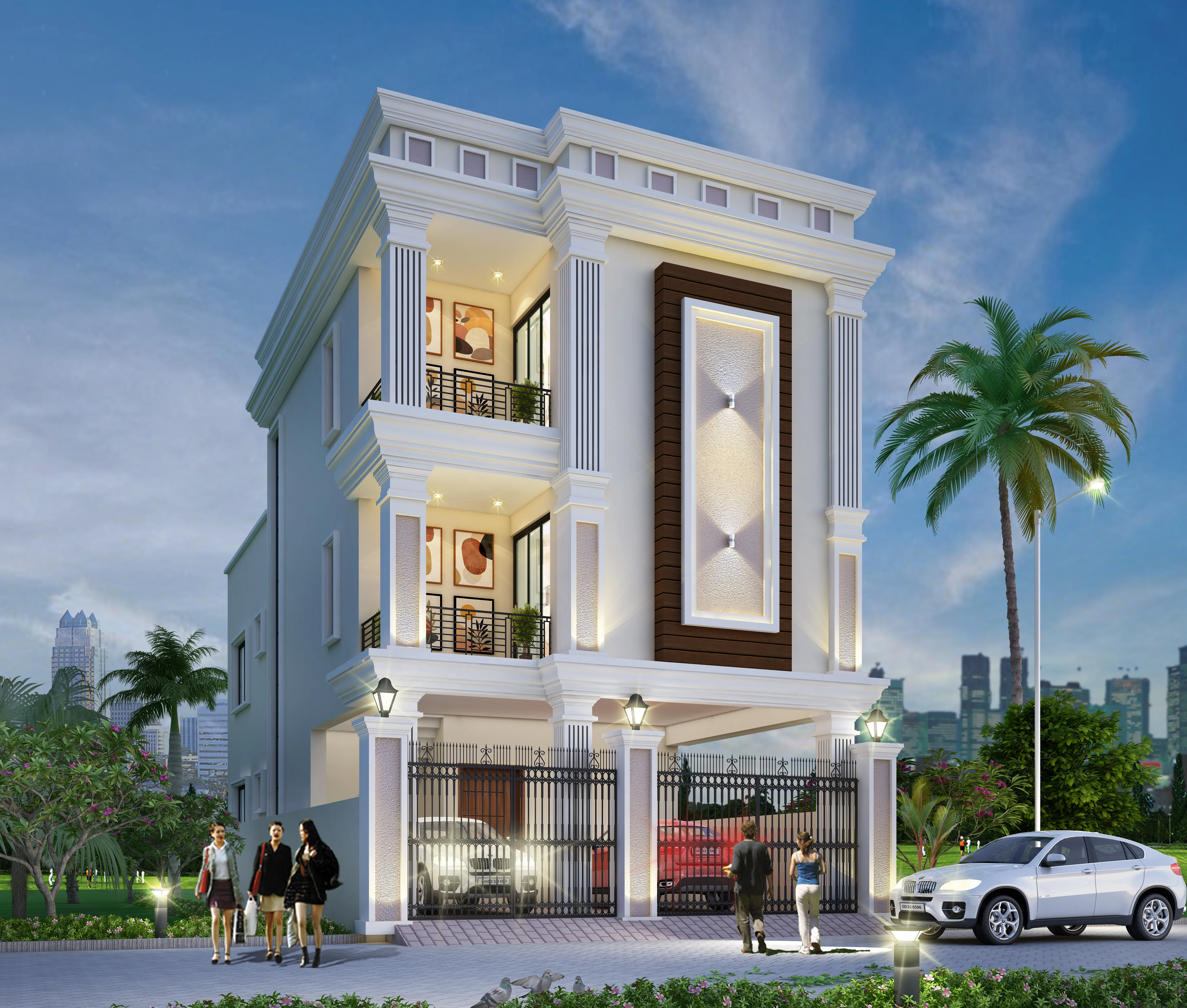 Brinda Gardenia premium triplex residence surrounded by greenery